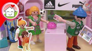 Playmobil Familie Hauser - Shopping mit Manni Mütze - Kommissar Overbeck Anna und Lena