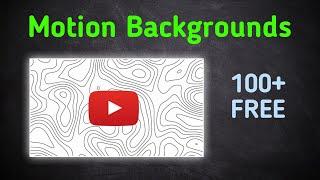 Use these 5 websites to get Motion Background Videos for Youtube (GIVEAWAY)