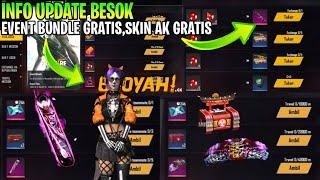 FREE FIRE - BOCORAN EVENT BUNDLE GRATIS BESOK, SKIN AK 47 GRATIS & SKIN GRATIS LAINNYA - FREE FIRE