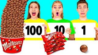 100 Layers of Food Challenge | Fantastic Food Hacks by RaPaPa Challenge