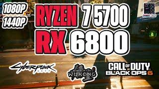 Ryzen 7 5700 + RX 6800 Benchmarks - 1440P