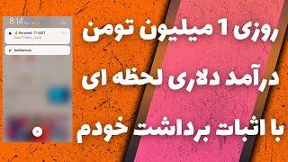 روزی 1 میلیون تومنکسب درآمد دلاری لحظه ایبا اثبات برداشت خودم