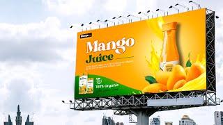 How to Design Advertising Billboard Banner - Photoshop Tutorial