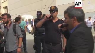 Raw: LGBT Activists, Police Scuffle in Istanbul