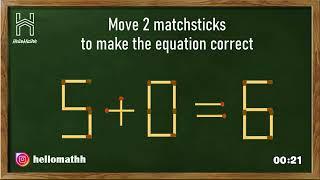 Matchstick Puzzles | Number 1