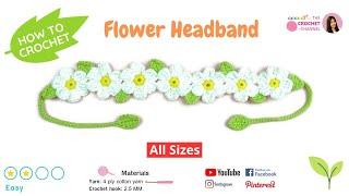 How To Crochet A Flower Headband A Perfect Gift for your loved ones ️