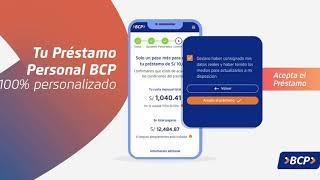 Préstamo Personal BCP: Paso Aceptar