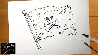 How to Draw a Pirate Flag Easy Step by Step