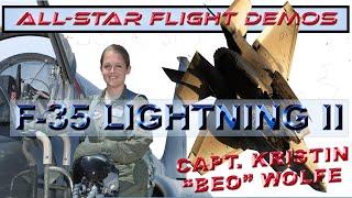 The astounding F-35 Lightning II demonstrated by Maj. Kristen Wolfe