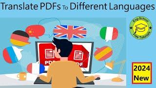 How to translate PDF files to different languages