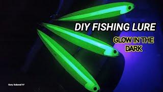 How to make fishing lure using risen(glow in the dark lure)spoon lure #diy #tutorial