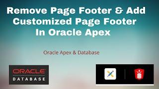 Customized Footer In Oracle Apex