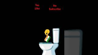 the flag of India is going to toilet voting shots