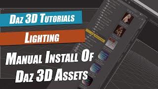 Daz 3D : How To Manually Install Content