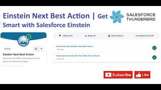 Einstein Next Best Action | Get Smart with Salesforce Einstein | Salesforce Certified AI Associate