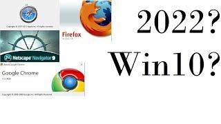 Netscape, Safari for Windows, Chrome 1 and Firefox 1 on Windows 10!