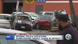 Violations of police procedure in deadly chase