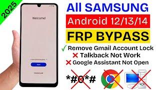 2025 New Method Samsung FRP Bypass Android 11-12-13-14 Latest Security Frp Unlock Without Pc 2025