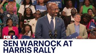 'We got the last laugh': Sen. Raphael Warnock at Kamala Harris Atlanta rally | FOX 5 News