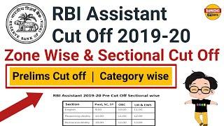 RBI Assistant Cut Off 2020 | Pre + Main + Zone wise + Category wise + Sectional wise Cut off