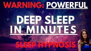 Sleep Hypnosis for Deep Sleep (Powerful) | Fall Asleep in Minutes | Dark Screen