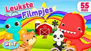 Pretlettertjes Kinderfilmpjes • Boerderijdieren, Dinosaurussen, Kleuren leren en meer  • Nederlands