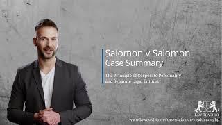 Salomon v Salomon Case Summary