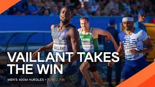 Vaillant rules the 400m hurdles in Turku | Continental Tour Gold 2023