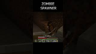 ZOMBIE SPAWNER PART 4 #minecraft  #gaming #trend #shorts #viralvideos