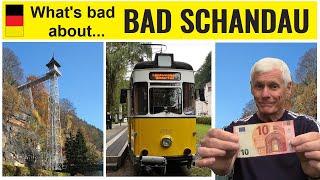 WHAT'S *BAD* ABOUT BAD SCHANDAU? -  'Cash only' spa town - Kirnitzschtal, elevator and restaurants.