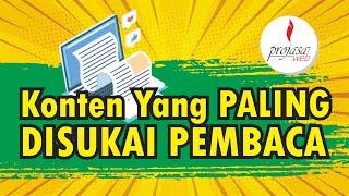 Jenis Konten Yang Paling Disukai Pembaca