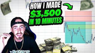 HOW I MADE 3500 IN 10 MINUTES TRADING FOREX!