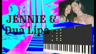 Piano Lesson of JENNIE & Dua Lipa - Handlebars #pianolessons #synthesia #jennie #handlebars