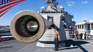 BIG GUN in Action: The Power of the Mk 45 5-Inch Naval Gun!