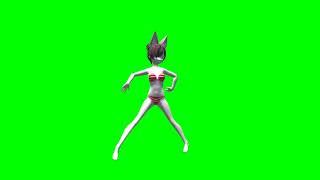 Green Screen Anime Dance 3D Animated