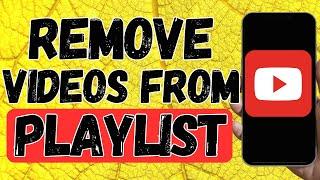 How To Remove Deleted Videos From Youtube Playlist