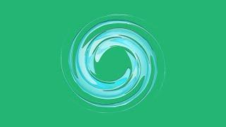 Water vortex/whirlpool - Liquid vortex | Green screen | Copyrights free