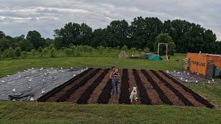 Prepping Our 4,000 Square Foot In Ground GARDEN