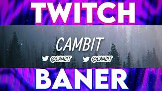 How to make a minimalist TWITCH BANNER in 5 minutes using Photopea!