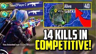 14 KILLS IN COMPETITIVE SCRIM WITH INTENSE ENDING! | PUBG Mobile