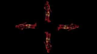 IRON MAN видео для голографической 3D пирамиды