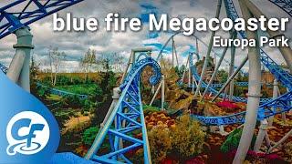 blue fire Megacoaster front seat on-ride 5K POV @60fps Europa Park