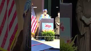 Valedictorian helped bury his late dad, then gave unforgettable graduation speech