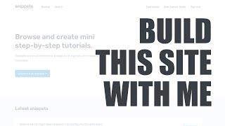 Build snippets.codecourse.com with me! New big course.