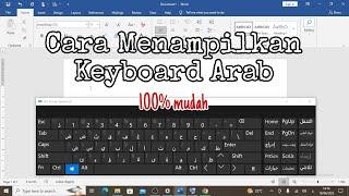 Cara Menampilkan Keyboard Arab di Word Melalui Laptop Komputer dengan Sangat Mudah