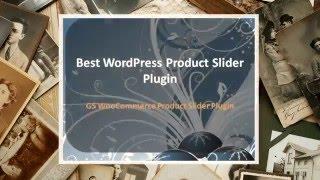 Best WordPress Product Slider Plugin  | GS WooCommerce Product Slider Plugin - GSamdani.Com