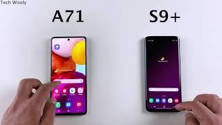 SAMSUNG A71 vs S9 Plus - SPEED TEST - in 2021