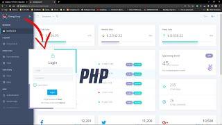 Demo Login and Register Dashboard PHP