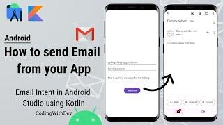 Android Email Intent Tutorial - How to Send Email From Within Your App | kotlin