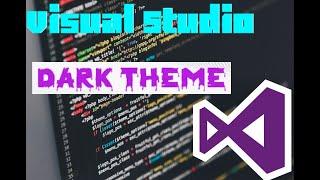 How to enable DARK THEME in Microsoft Visual Studio | Dark Theme | Visual Studio IDE | #shorts